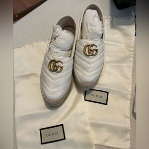 GUCCI Nappa Charlotte Great White platform shoes